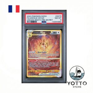 carte pokémon gradée – arceus vstar gold gg70/gg70 psa 8 nm mt