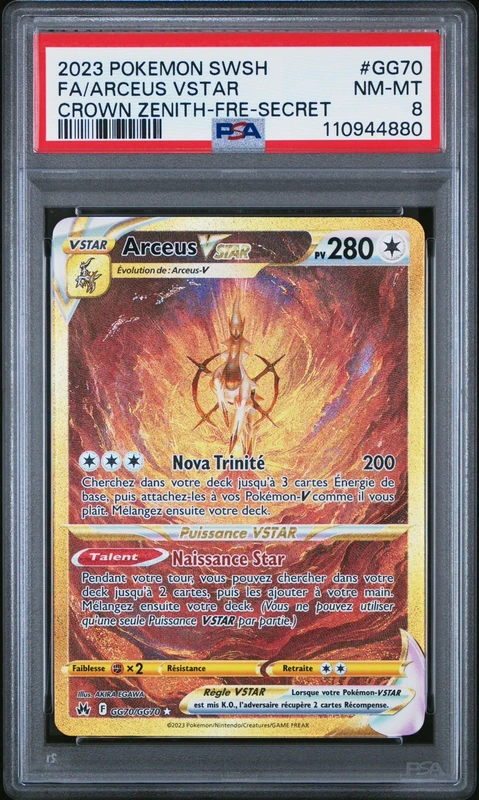 carte pokémon gradée – arceus vstar gold gg70/gg70 psa 8 nm mt carte pokémon gradée – arceus vstar gold gg70/gg70 psa 8 nm mt