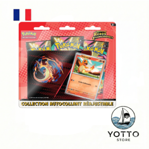 tripack – pokemon – me2.5 héros transcendants – salamèche scellé – français