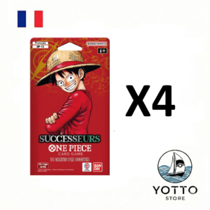 boosters – one piece – op13 – successeurs – 4 boosters sous blisters – scellé – français