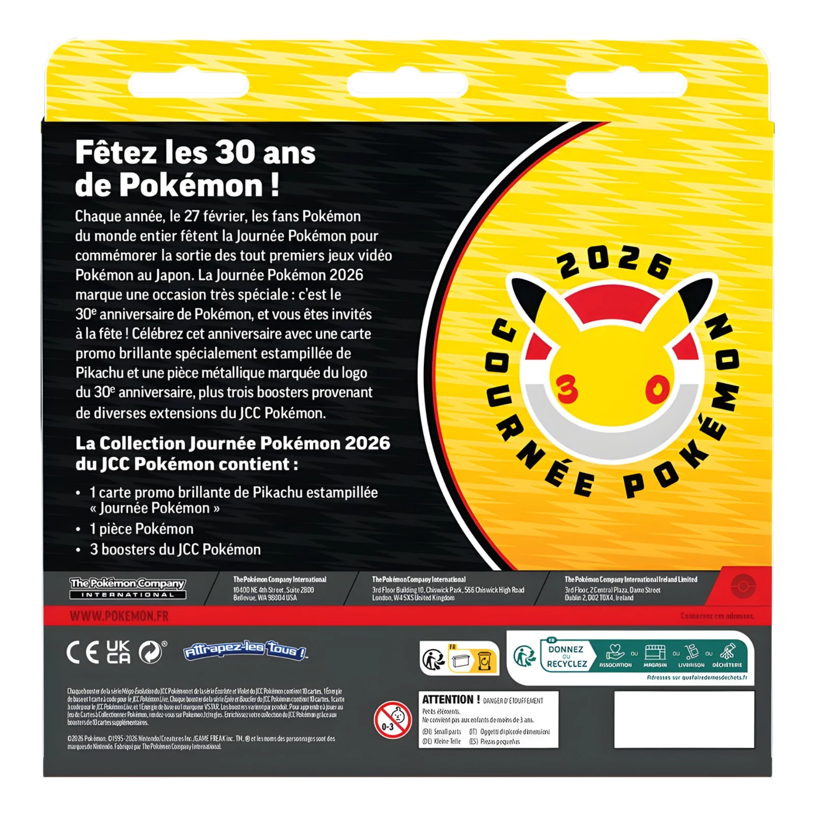 tripack pokémon day 30 ans me01/me02 français tripack pokémon day 30 ans me01/me02 français