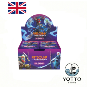 display – riftbound – set 3 : unleashed – 24 boosters – scellé – anglais
