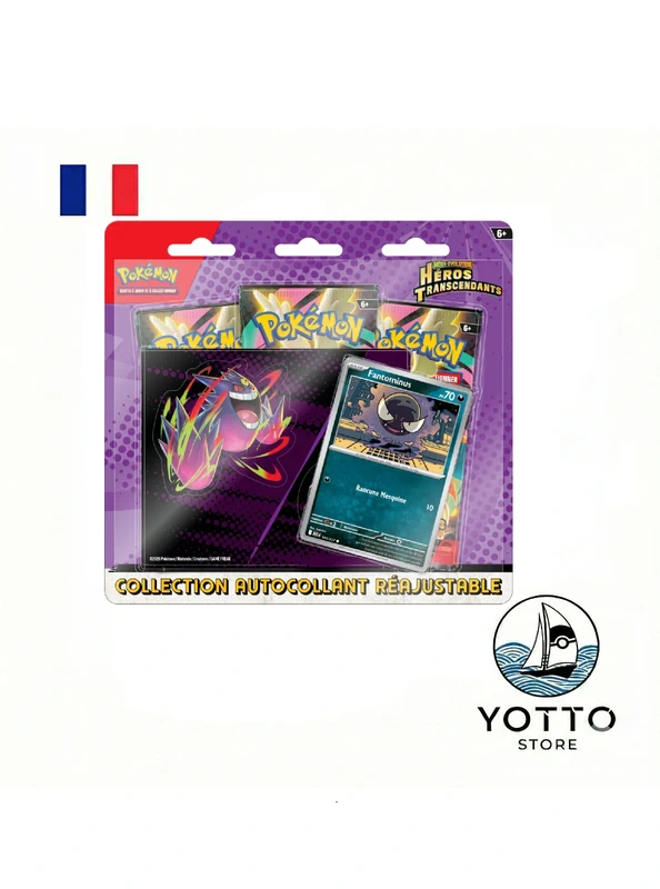 tripack – pokemon – me2.5 héros transcendants – fantominus scellé – français tripack – pokemon – me2.5 héros transcendants – fantominus scellé – français